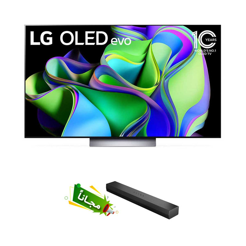 LG OLED55C36LA OLED 2023 | 55 Inch | C3 series| 4k Cinema HDR | AI Sound Pro + هدية LG S20A