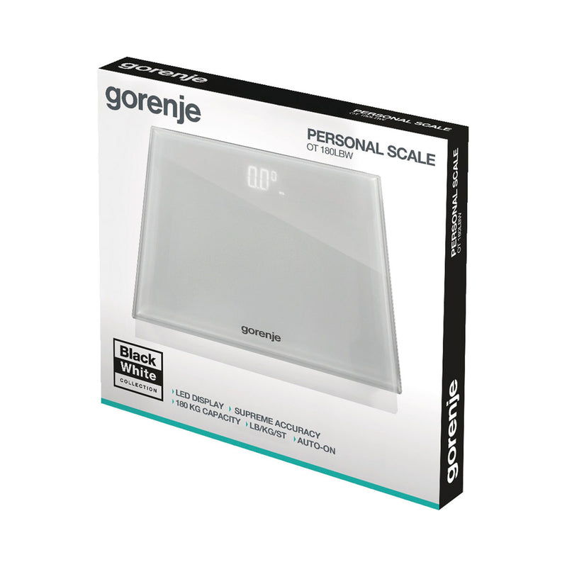 GORENJE OT180LBW Digital Body Scale, White  ميزان الجسم الرقمي