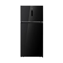 TCL P687TMBG No Frost نظام بخاخ مطور انفيرتر , Black Glass, Inverter, External Displayقدم 24 , زجاج اسود