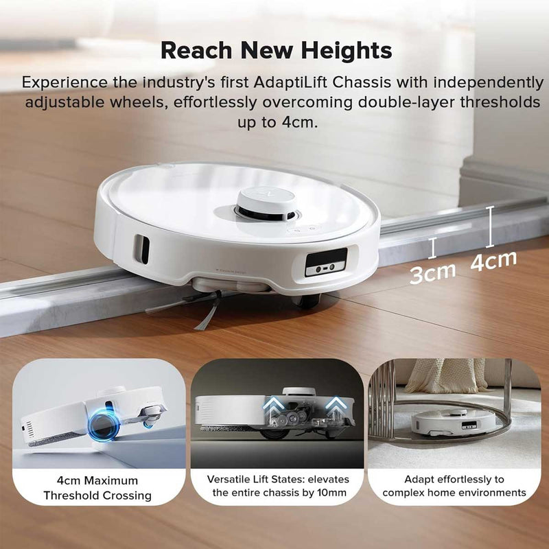 ROBOROCK Qrevo CurvX Robot Vacuum, 18500Pa Suction, Multifunctional Dock 3.0  مكنسة ربوروك روبوت