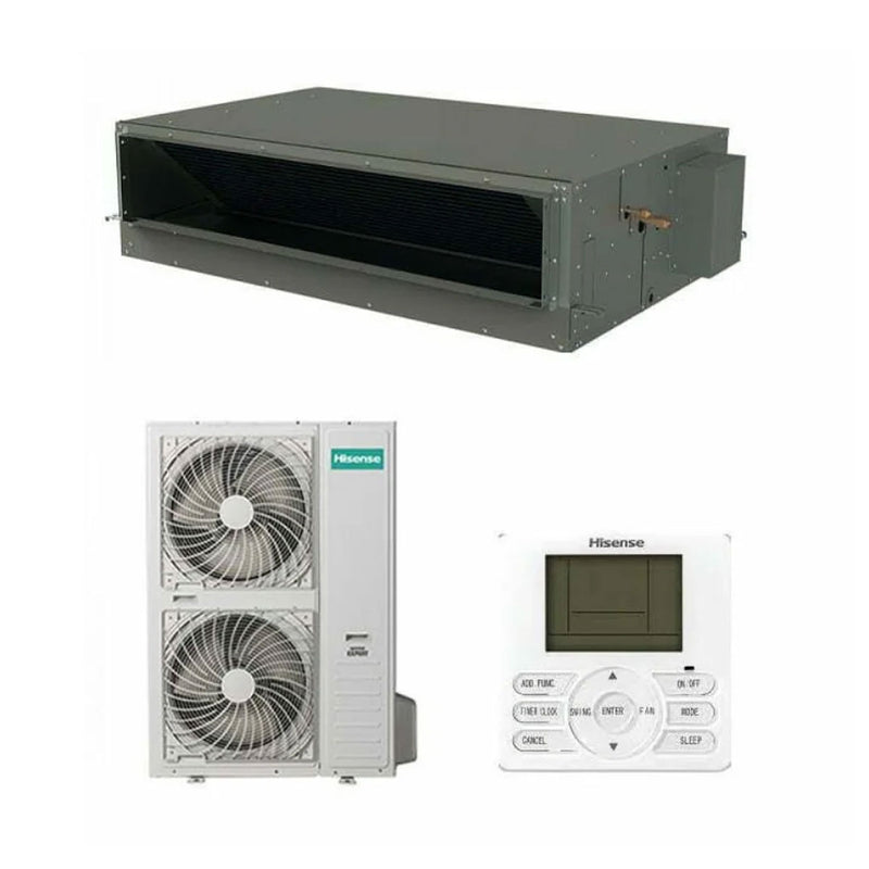 HISENSE QAUD-48HT Ceiling cassette split air conditioner |  4 Ton, Black  مكيف هواء كاسيت سقفي هايسنس