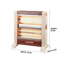 ALMATEEN QHMA4011BCR-CH مدفئة المتين الكهربائية
