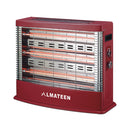ALMATEEN  مدفئة المتين الكهربائية QHMA4065-CH, 2800W, Red