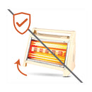 NEWAL QHT-113 Quartz Heater, Powerful 4 Quartz Elements مدفئة كهربائية نوال