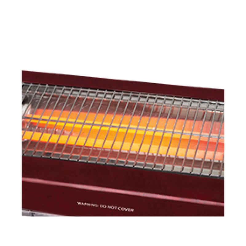 NEWAL QHT-134/03 Quartz Heater, Powerfull 6 Quartz Elements, Dark Red مدفئة نوال