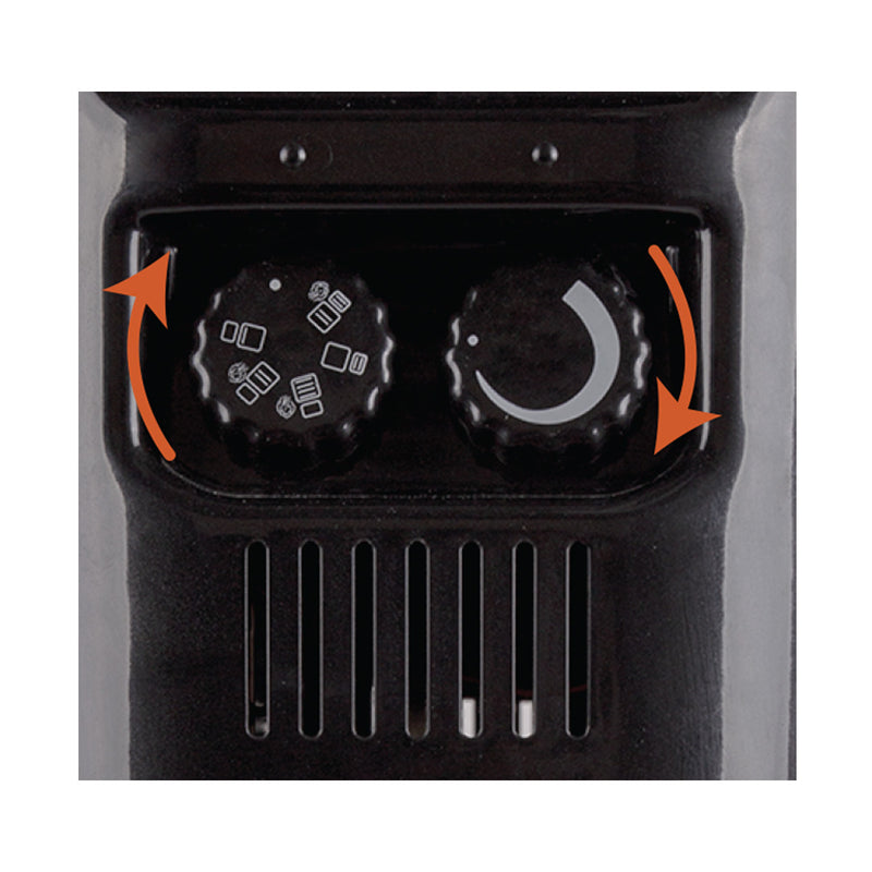 NEWAL QHT-134/03 Quartz Heater, Powerfull 6 Quartz Elements, Dark Red مدفئة نوال