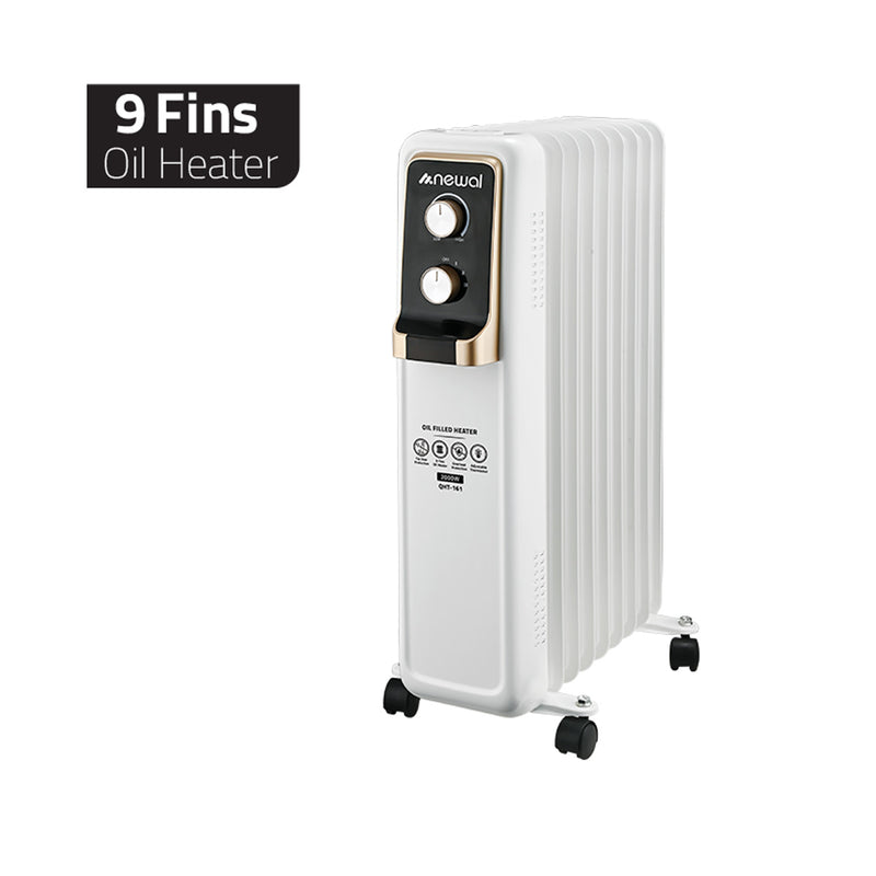 NEWAL QHT-161 Oil Heater, 9 Fins Oil Heater مدفئة زيتية نوال