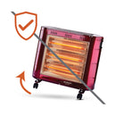 NEWAL QHT-260/04 Quartz Heater, Powerful 5 Quartz Elements, Beige مدفئة نوال