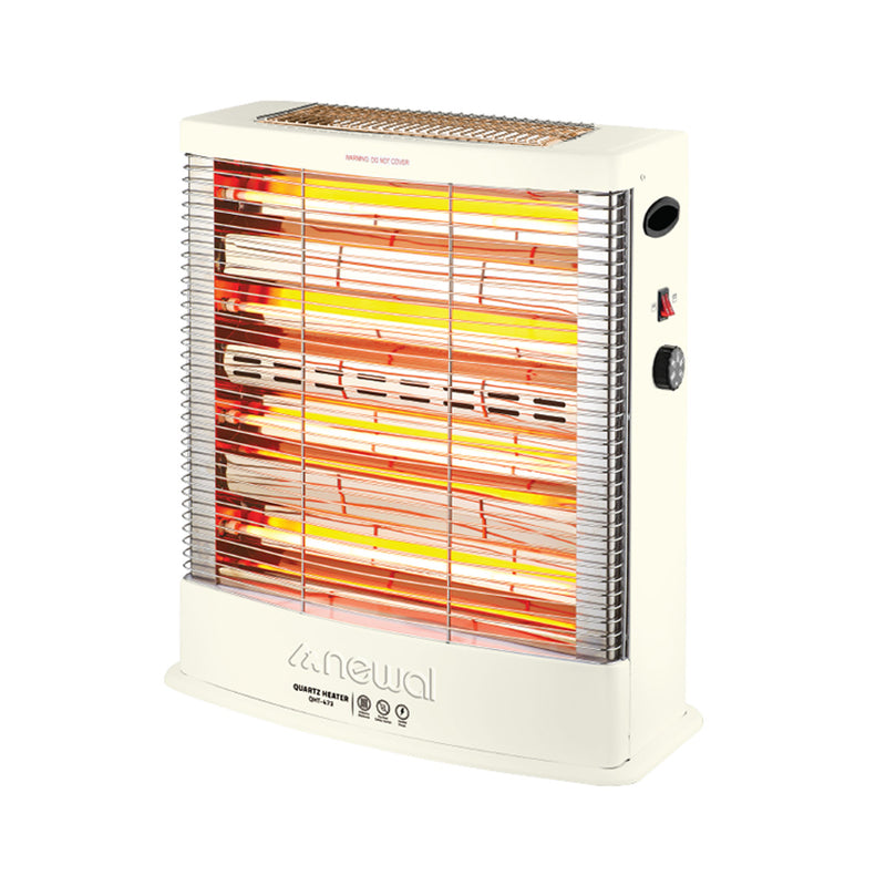 NEWAL QHT-473/01 Quartz Heater, Powerful 6 Quartz Elements, Beige مدفئة نوال