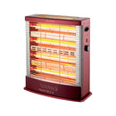 NEWAL QHT-473/03 Quartz Heater, Powerful 6 Quartz Elements, Dark Red مدفئة نوال