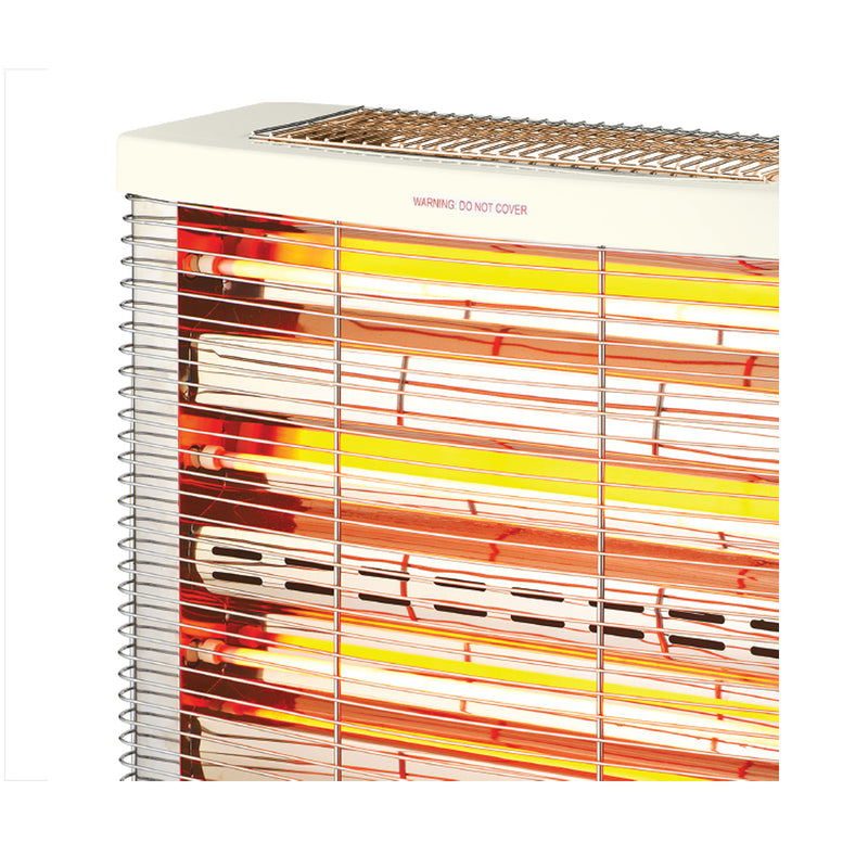 NEWAL QHT-473/01 Quartz Heater, Powerful 6 Quartz Elements, Beige مدفئة نوال