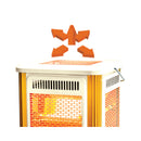 NEWAL QHT-495/03 Quartz Heater, Powerful 10 Quartz Elements, Red مدفئة كهربائية نوال