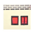 NEWAL QHT-495/03 Quartz Heater, Powerful 10 Quartz Elements, Red مدفئة كهربائية نوال