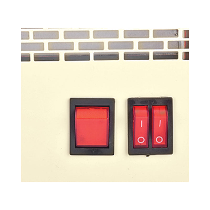 NEWAL QHT-495/03 Quartz Heater, Powerful 10 Quartz Elements, Red مدفئة كهربائية نوال