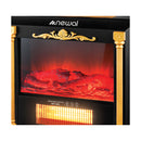 NEWAL QHT-835/02 Decorative Chimney Heater 2000W, Black مدفئة نوال