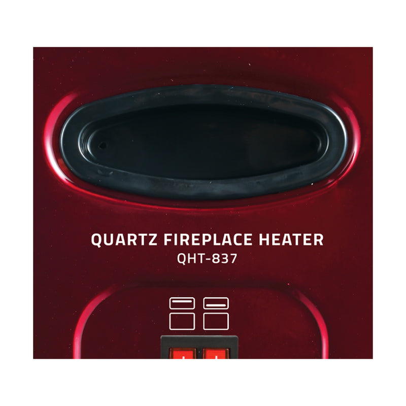 NEWAL QHT-837/02 Decorative Chimney Heater 2400W, Black مدفئة نوال