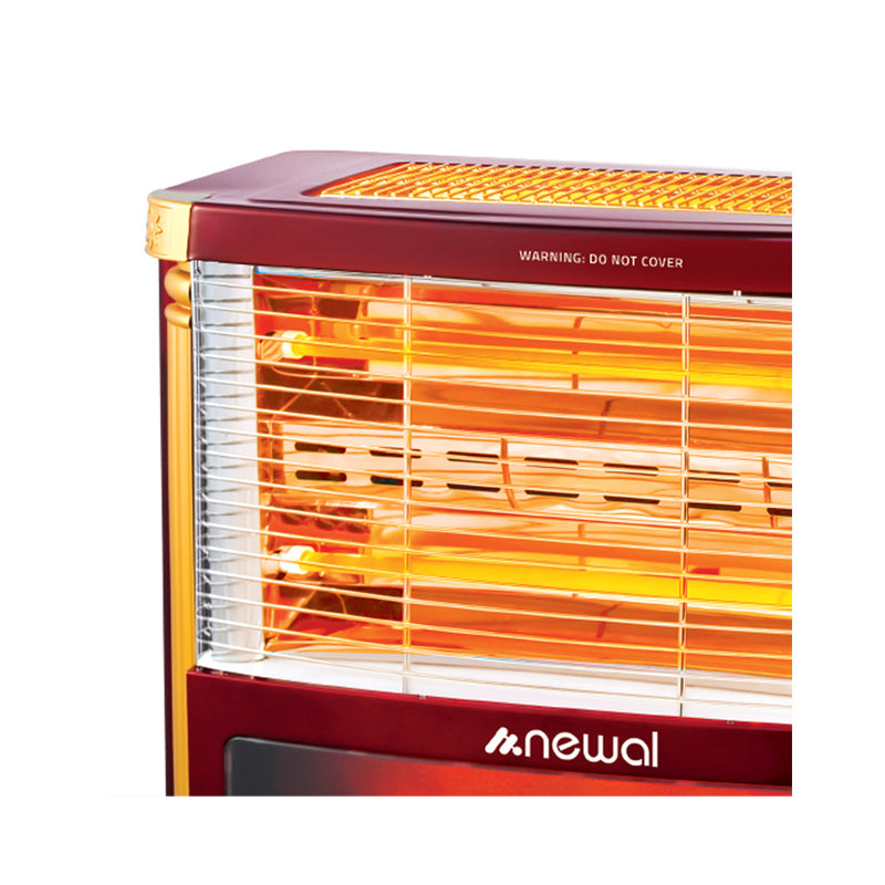 NEWAL QHT-837/02 Decorative Chimney Heater 2400W, Black مدفئة نوال