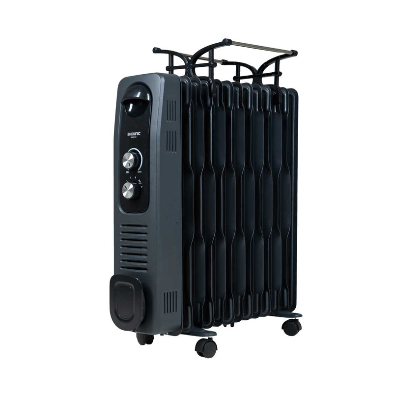 SHOWNIC QL-13C2900FG Oil Heater 13 Fins, 2900W with Fan / Black مدفئة زيتية شونك 13 ريشة سوداء اللون