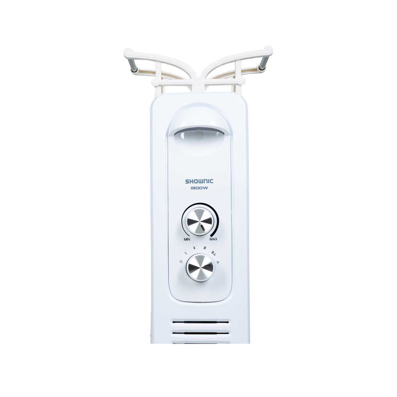 SHOWNIC QL-7C1900FW Oil Heater 7 Fins, 1900W with Fan /  White  مدفئة زيتية شونك 7 ريش اللون أبيض