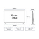 ELRYAN QLED5014H2TIZEN QLED - 50" - Premium series - Smart - Tizen OS powered by SAMSUNG- 4K UHD - Frameless - Dolby - Voice Controlشاشة حجم 50 بدقة 4 كي ذات سلسلة مميزة  تحكم صوتي + دولبي + بدون اطار + نضام تشغيل تايزن من سامسونك