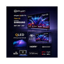 ELRYAN QLED6514H2TIZEN QLED -65" - Premium series - Smart - Tizen OS powered by SAMSUNG- 4K UHD - Frameless - Dolby - Voice Control شاشة حجم 65 بدقة 4 كي ذات سلسلة مميزة  تحكم صوتي + دولبي + بدون اطار + نضام تشغيل تايزن من سامسونك