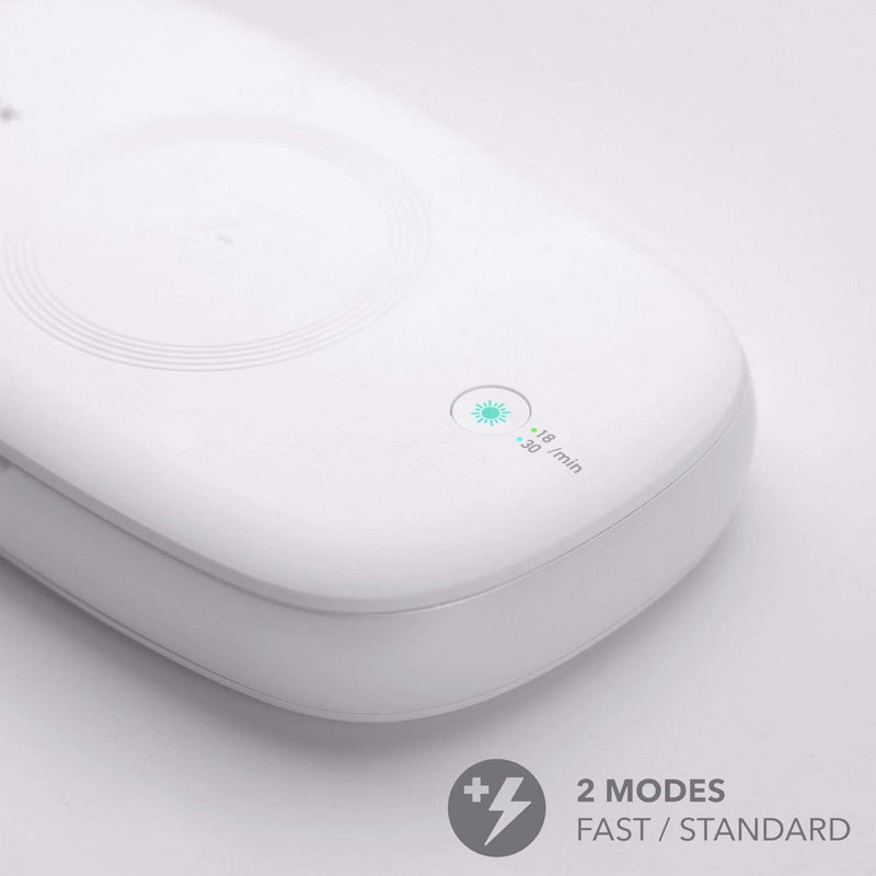 MOMAX QU1W Q.UV Box Wireless Charging + UV Sanitising Box, White