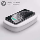 MOMAX QU1W Q.UV Box Wireless Charging + UV Sanitising Box, White