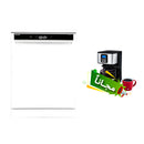 SHARP QW-V1014A-WH3 Dishwasher 10 Programs LED Touch Screen, White + Free gift غسالة شارب