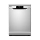 SHARP QW-V814A-SS3/SS2 Dishwasher 8 Programs LED Display + Light, White غسالة صحون شارب + هدية مجانا