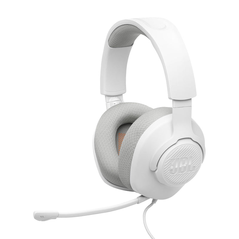 JBL JBLQTUM100M2WHT  7297 Quantum 100M2 Wired Over-Ear Gaming Headset, White سماعات رأس سلكية للالعاب