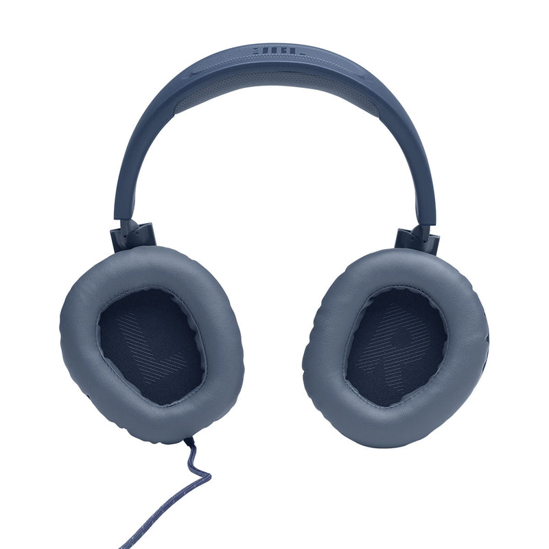 JBL JBLQUANTUM100BLU  6065 Quantum 100 Wired Over-Ear Gaming Headset, Blue سماعات راس سلكية للالعاب
