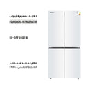 SHOWNIC RF-DFF5601W Four Doors Refrigerator 406 L, White ثلاجة اربع ابواب 406 لتر شونك
