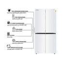 SHOWNIC RF-DFF5601W Four Doors Refrigerator 406 L, White ثلاجة اربع ابواب 406 لتر شونك