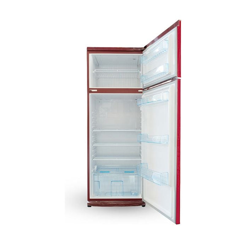 ELRYAN RF610LE-R Conventional Refrigerator 16ft, Red glass ثلاجة 16 قدم الريان