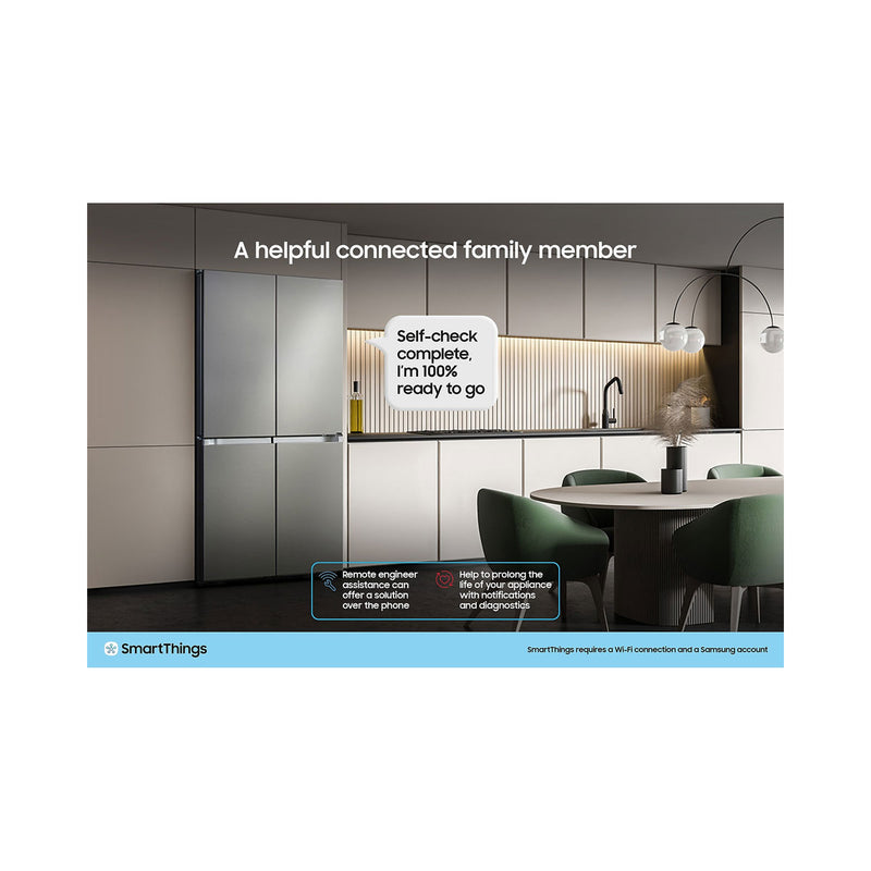SAMSUNG RF65DG9H0EB1EU Family Hub™ AI Vision Inside RF65DG9H0EB1 French Style Smart Fridge Freezer, Black ثلاجة سامسونك