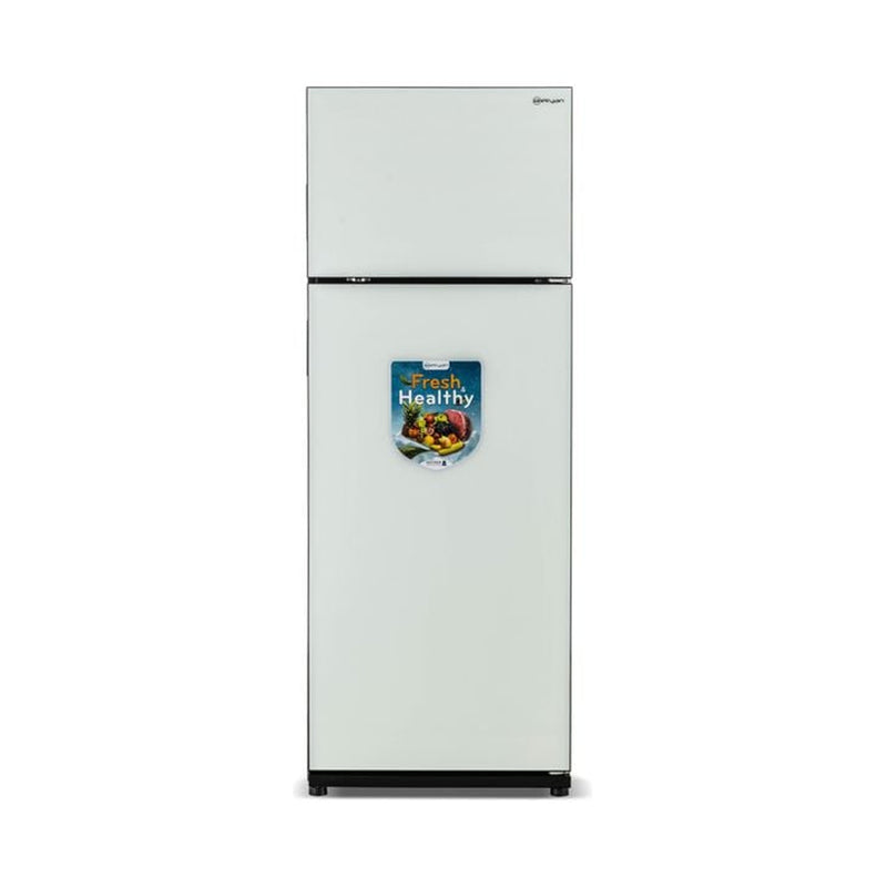 ELRYAN RF661LN-W Conventional Refrigerator 18ft, Glass White ثلاجة 18 قدم الريان