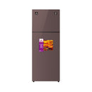 ALMATEEN RFMA2045GBR-CH Glass Door Refrigerator, Glossy Brown ثلاجة زجاج 452 لتر المتين
