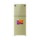 ALMATEEN RFMA2345GGO-CH Glass Refrigerator, Glossy Gold ثلاجة زجاج 512 لتر المتين