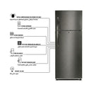 SHOWNIC RL-488SS Conventional Refrigerator - 18 ft, Silver ثلاجة شونك 18 قدم