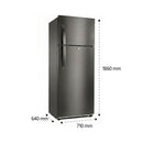 SHOWNIC RL-488SS Conventional Refrigerator - 18 ft, Silver ثلاجة شونك 18 قدم