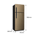 SHOWNIC RL-540ZG Refrigerator ith Direct Cooling System, Gold ثلاجة شونك
