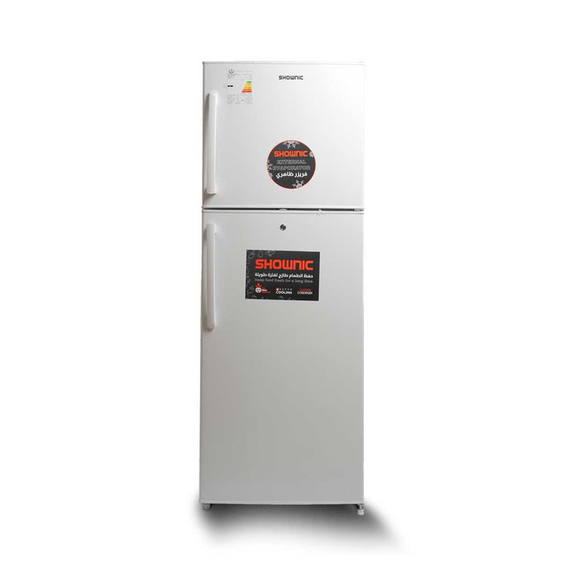 SHOWNIC RL-542MW 2 Doors Refrigerator 20ft, White ثلاجة شونك