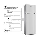 SHOWNIC RL-NF500MX Conventional Refrigerator, White ثلاجة شونك