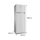 SHOWNIC RL-NF500MX Conventional Refrigerator, White ثلاجة شونك