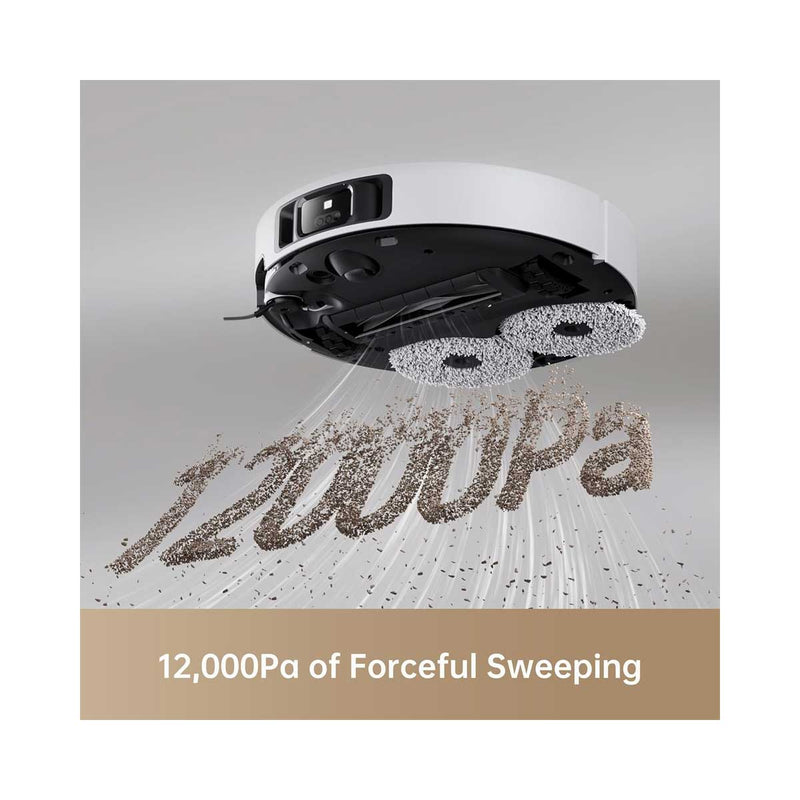 DREAME RLX63CE-2 X40 Ultra Complete Vacuum mopping robot, White روبوت التنظيف بالشفط الكامل للغاية دريمي