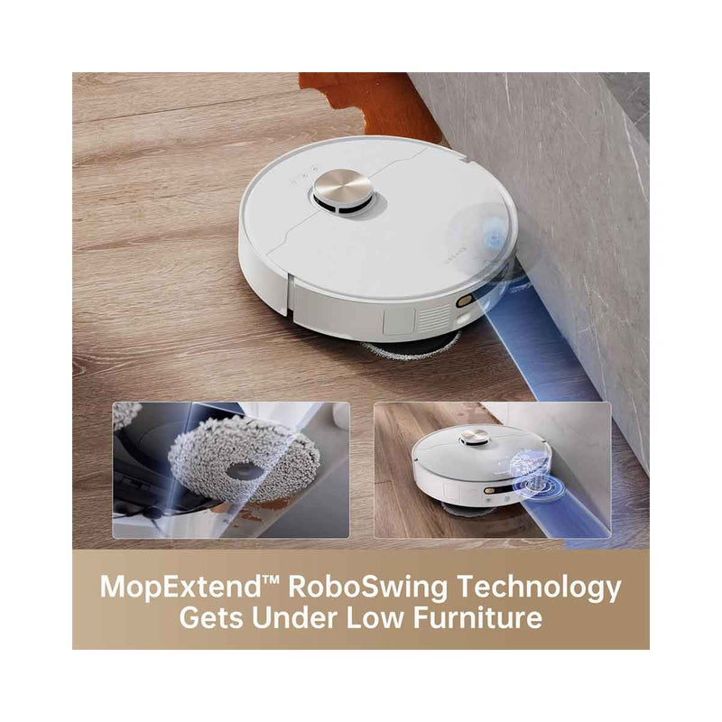DREAME RLX63CE-2 X40 Ultra Complete Vacuum mopping robot, White روبوت التنظيف بالشفط الكامل للغاية دريمي