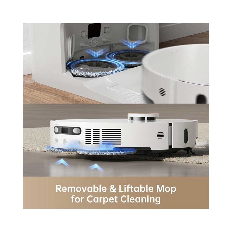 DREAME RLX63CE-2 X40 Ultra Complete Vacuum mopping robot, White روبوت التنظيف بالشفط الكامل للغاية دريمي