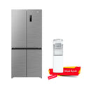 DENKA RM-670FDG Four Door Refrigerator Inverter System, Dark Grey + MO-618WT3 هدية
