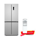 DENKA RM-670FG Four Door Refrigerator Inverter System, silver بخاخ سعة 24 قدم + MO-618WT3 هدية
