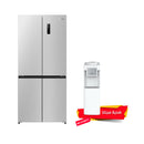 DENKA RM-670FW Four Door Refrigerator Inverter System, White بخاخ سعة 24 قدم + MO-618WT3 هدية